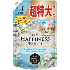 「P&Gジャパン」レノアハピネス　夢ふわタッチ　ウォームコットン＆すずらん　つめかえ超特大　1285ml