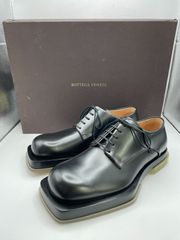 Bottega Veneta Black Square Toe Derbys ボッテガヴェネタ スクエアトゥ ダービーシューズのサムネイル
