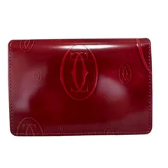 極美品　Cartier カルティエ　名刺入れ カードケース　ワインレッド　赤 極美品 Cartier カルティエ 名刺入れ カードケース ワインレッド