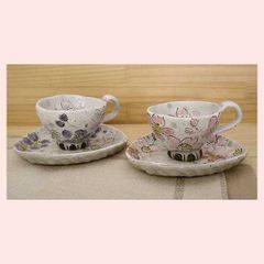 ⭐️ エマ さま専用⭐️瀬戸焼⭐️亜福窯⭐️粉引陽花⭐️コーヒー碗皿