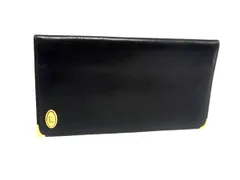 dunhill ダンヒル オックスフォード レザー 長財布 ウォレット 札入れ カード入れ メンズ ブラック系 DH1066