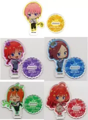【中古】アクリルスタンド・アクリルパネル 全5種セット ミニアクリルスタンドフィギュア 「くじ引き堂 五等分の花嫁∽ オトナBirthdayくじ」 C賞