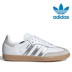 アディダス オリジナルス サンバ メンズ レディース スニーカー 23.0cm-29.0cm ホワイト シルバー adidas originals SAMBA OG JI2725 WHITE SILVER シューズ