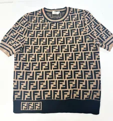 FENDI フェンディFF ニット半袖ロゴレディースxs