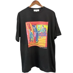 極美品✨ENFOLD （エンフォルド）アートＴシャツ ブラック　Ｌ　ゆったり ENFOLD / エンフォルド | 2024SS DECORATIVE WAVE T−SHIRT