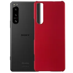 Xperia 5 IV ケース SO-54C SOG09 A204SO エクスペリア5 マーク4  耐衝撃 シンプル さらさら ハード ケース 【Color】 ワインレッドのサムネイル