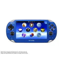 (本体)PlayStation Vita 3G/Wi-Fiモデル サファイア・ブルー 初回限定版(PCH-1100AB04) ソニー・コンピュータエンタテインメント