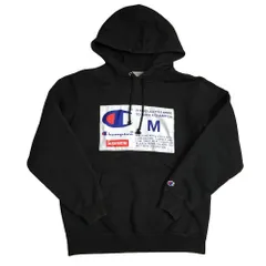 Supreme チャンピオン Label Hooded Sweatshirt プルオーバーパーカー メンズ M