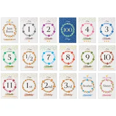 【数量限定】マンスリーカード 18種類セット 3歳までの 日本製 月齢フォト 月齢カード