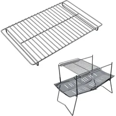 Tokyo Camp 焚き火台専用 焼き網 五徳 ロストル ステンレス バーベキューグリル 洗いやすい ワイヤー網 キャンプグリル (網単品(標準))