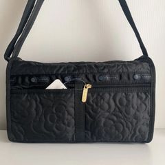 レスポートサック　ショルダーバッグ　ブラック　パフィーブロッサムズ　タグ付新品