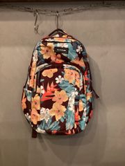 ダカイン　花柄バッグパック　リュック茶