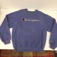 M　Champion チャンピオン　トレーナー スウェット　青　輸入　古着