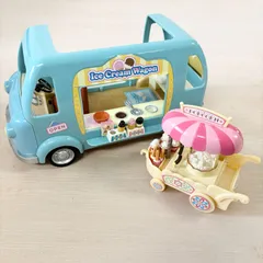 シルバニアファミリー あこがれのおみせセット アイスクリームワゴン / ポップコーンワゴン