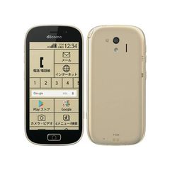 「新品・docomo版」SIMフリー らくらくスマートフォンme F-03K 16GB [ゴールド]