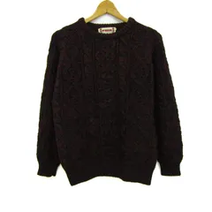 マックレガー ニット 長袖 クルーネック ウール トップス レディース Lサイズ ワインレッド McGregor 【中古】