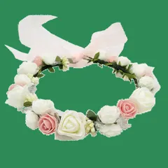 【人気商品】髪飾り ヘッドドレス ヘアアクセサリー ウェディング 花冠 ダンス衣装 ライブ 冠 フェス パーティーなどイベントに お花の 1PCS