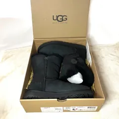 UGG ムートンブーツ ショートブーツ 黒 24センチ アグ