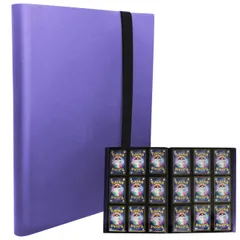 【特価セール】360枚収納 バインダー カードケース トレカ ファイル カードファイル スリーブ対応 ZACK (紫) MONO