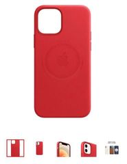 新品Apple純正iPhone12/12ProレザーケースPRODUCT RED