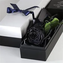 レザーブラック Makefuture Diamond Rose プリザーブドフラワー 花