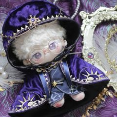 20cm ぬいぐるみ服 着せ替え ぬい服 ちびぬい 聖職者 ネイビ ぬい活 推し活 推しぬい 綿人形 棉花娃娃 ちびぬい服 ちびぐるみ コットンドール cotton doll-B1211