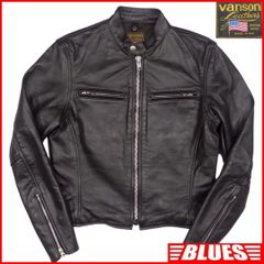 王者 vanson 傑作 シングルライダース 9D キルティング ブラック 38 