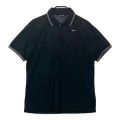 サイズ：L MIZUNO GOLF ミズノゴルフ  半袖ポロシャツ  ブラック系 [240101491096] ゴルフウェア メンズ ストスト