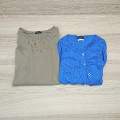 ◇ 《 apart by lowrys まとめ商品 2点セット サイズL/F ニット 薄手 シンプル カーディガン カットソー レディース 》 E  【1308290060902】