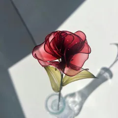 【単品販売】薔薇（レッド）1本　f3040