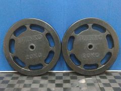 【中古】［IVANKO］28mmラバープレート20kg（2枚セット）