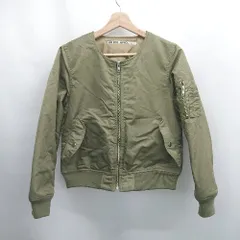 ◇ ⊇ NIKO AND… ニコアンド 防寒性 長袖 MA-1風ブルゾン サイズ3 カーキー系 レディース E  【1507080006971】