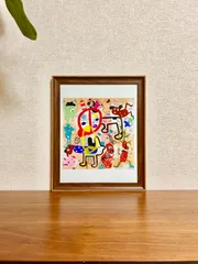 新品☆額縁付アートポスター☆Joi Murugavell（ジョイ・ムルガヴェル）☆カラフル☆ポップアート☆抽象画☆Look (everything is here)☆324