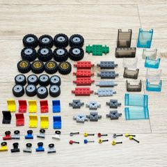 LEGO レゴ 乗り物系 中古 パーツ ウィンドウスクリーン コントロールスティック タイヤ ハンドル シート 大量 ばら売り 部品取り LY-240627-26
