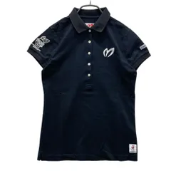 サイズ：1 MASTER BUNNY EDITION マスターバニーエディション  半袖ポロシャツ 刺繍  ブラック系 [240101477277] ゴルフウェア レディース ストスト