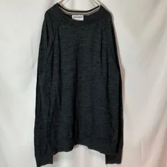 【OLD  NAVY】 シンプルニット　クルーネック　　セーター　グレーモク　M 古着