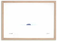 アートフォト 絵画 白い丘3 高橋真澄/インテリア 額入り 額装込 風景画 油絵 ポスター アート アートパネル リビング 玄関 プレゼント モダン アートフレーム 飾る Mサイズ おしゃれ 壁掛け 絵