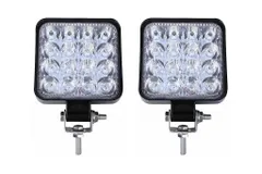 【在庫セール】防水 ホワイト 作業灯 6000K デッキライト 48W 投光器 兼用 車幅灯 12V/24V 照明 ワークライト トラック LED (2)