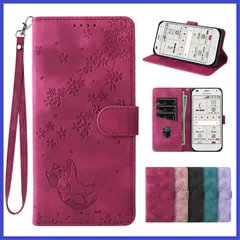 f-01l らくらくホン f-42a 携帯ケース 手帳型 かわいい らくらくスマートフォン F-01L スマホケース 手帳 お財布機能 ストライプ付きドコモ f-42a f-01l ケース 財布型 落下防止 laddutoi らくらくスマートフォン F-42A