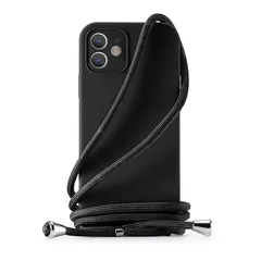 Handodo 対応: Apple iPhone 12 mini ケース - iPhone 12 mini カバーネック ショルダー ストラップ付き スマホ シリコン カバー 紐付き 斜めがけ, 織りストラップ付き 調節可能なショルダー クロスボディ ネッ 0