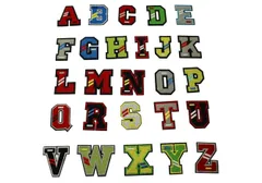 【特価商品】ＡＢＣ 26枚セット アップリケ ワッペン アイロン貼り付け アルファベット おしゃれ mao Speed