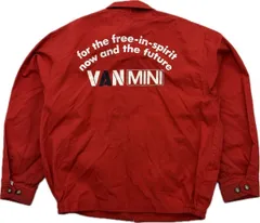 VAN MINI ☆ ヴァン ミニ キッズ 140 レッド ジャケット ブルゾン 春夏 アメカジ オシャレ 休日 お出かけ アウトドア カジュアル ■AA308のサムネイル