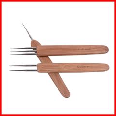 【最短発送】髪の毛用ドレッドロックかぎ針 ドレッドロック針 3個セット 0.5mm（1フック、2フック、3フック)