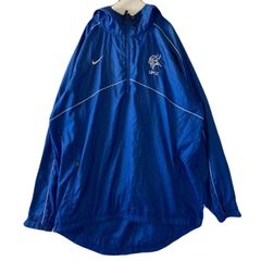 【海外規格L】古着　アノラックパーカー　NIKE　ハーフジップ　ナイロンジャケット　ウィンドブレーカー　刺繡ロゴ