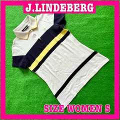 J.LINDEBERG ジェイリンドバーグ 半袖 ボーダー柄 コットン ストレッチ ポロシャツ S