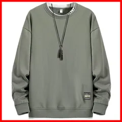 【★人気商品★】[Bligo] 秋服 トレーナー メンズ 大きいサイズ L-8XL プルオーバー 長袖 丸襟 レイヤード カジュアル 無地 ビックシルエット 重ね着風 おしゃれ ゆったり ドロップ ロングtシャツ カジュアル 人気 春 冬服