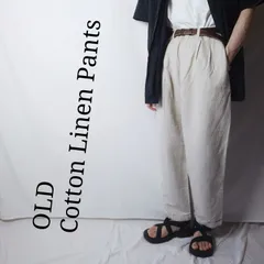 【着心地抜群】GEOFFREY BEENE コットンリネンパンツ スラックス