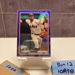 2020 Bowman Chrome Evan Longoria 185/250 San Francisco Giants Purple Refractor Parallel カード