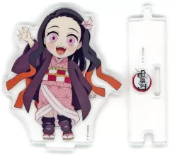 【中古】アクリルスタンド・アクリルパネル 竈門禰豆子(右手上げ) 「鬼滅の刃 全集中展 刀鍛冶の里編・柱稽古編 描き下ろしみにきゃら繋がるランダムアクリルスタンド D」