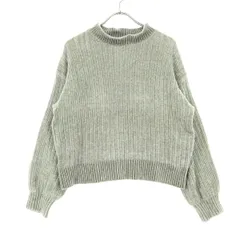 earth music&ecology アースミュージックアンドエコロジー 長袖 ニット F グレー レディース 古着